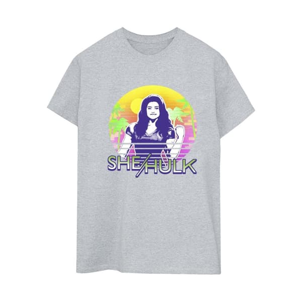 Marvel Womens/Ladies She-Hulk: Attorney At Law Sunset Smile Cotton Boyfriend T-Shirt