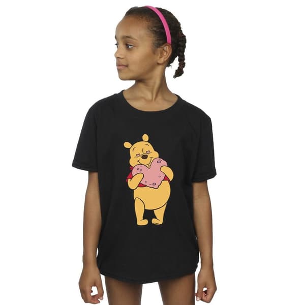 Disney Winnie the Pooh - T-shirt i bomull med hjärtögon för flickor