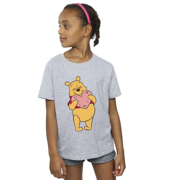 Disney Winnie the Pooh - T-shirt i bomull med hjärtögon för flickor