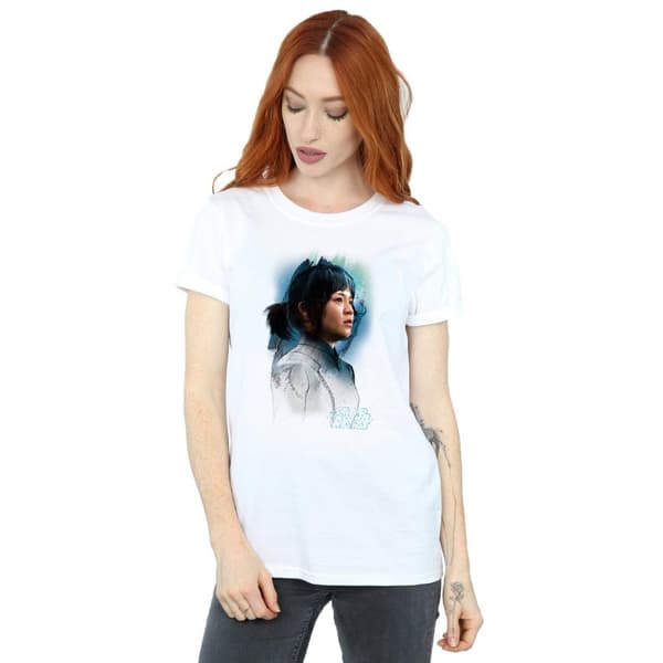 Star Wars Womens/Ladies The Last Jedi Rose Tico Brushed Cotton Boyfriend T-Shirt