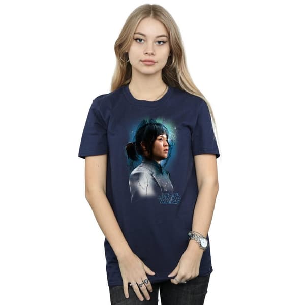 Star Wars Womens/Ladies The Last Jedi Rose Tico Brushed Cotton Boyfriend T-Shirt