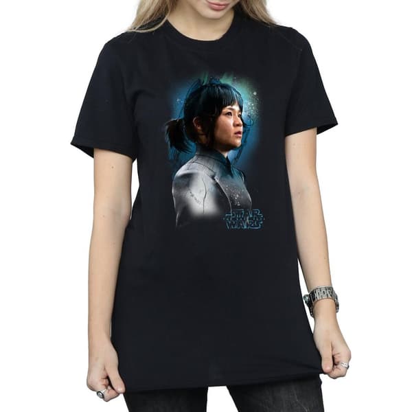 Star Wars Womens/Ladies The Last Jedi Rose Tico Brushed Cotton Boyfriend T-Shirt