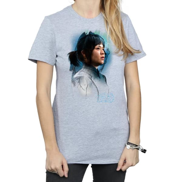 Star Wars Womens/Ladies The Last Jedi Rose Tico Brushed Cotton Boyfriend T-Shirt