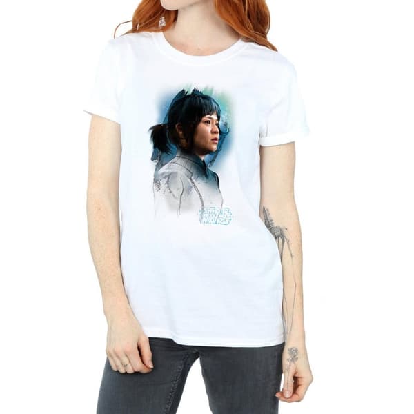Star Wars Womens/Ladies The Last Jedi Rose Tico Brushed Cotton Boyfriend T-Shirt