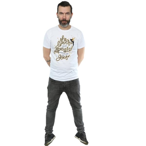 Disney Mens Tinkerbell Stars T-Shirt
