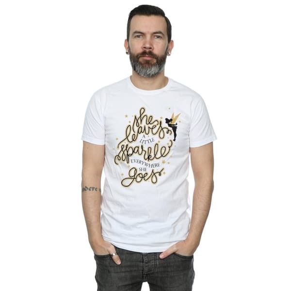 Disney Mens Tinkerbell Stars T-Shirt