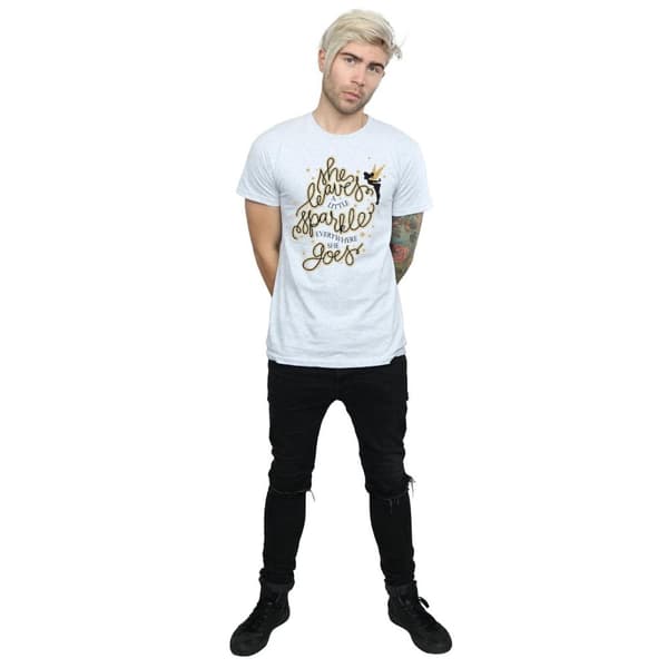 Disney Mens Tinkerbell Stars T-Shirt