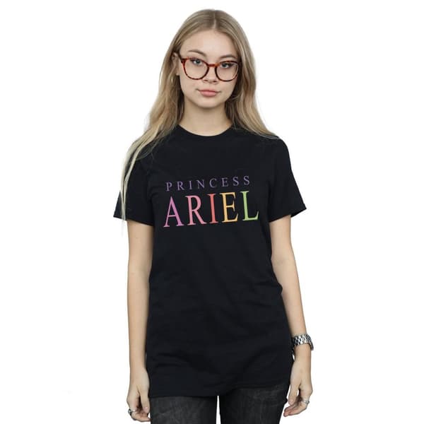 Disney Womens/Ladies The Little Mermaid Ariel Graphic Cotton Boyfriend T-Shirt