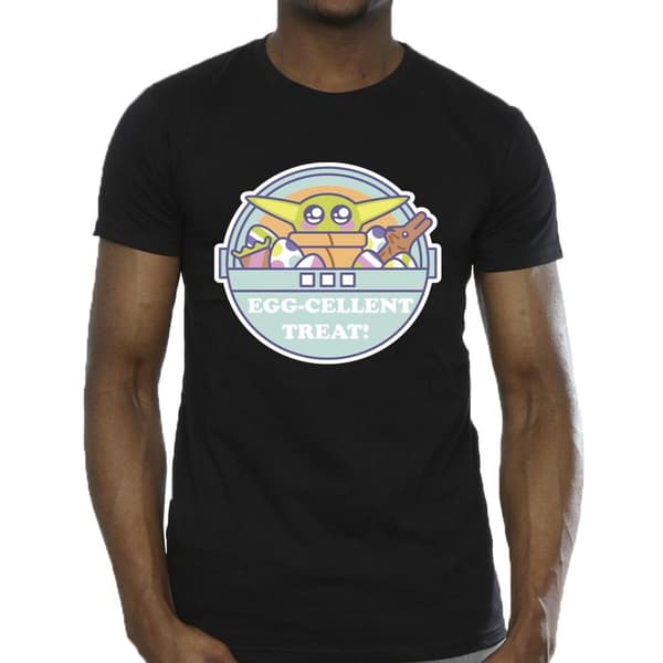 Star Wars Mens The Mandalorian Eggcellent Easter T-Shirt