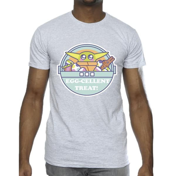 Star Wars Mens The Mandalorian Eggcellent Easter T-Shirt