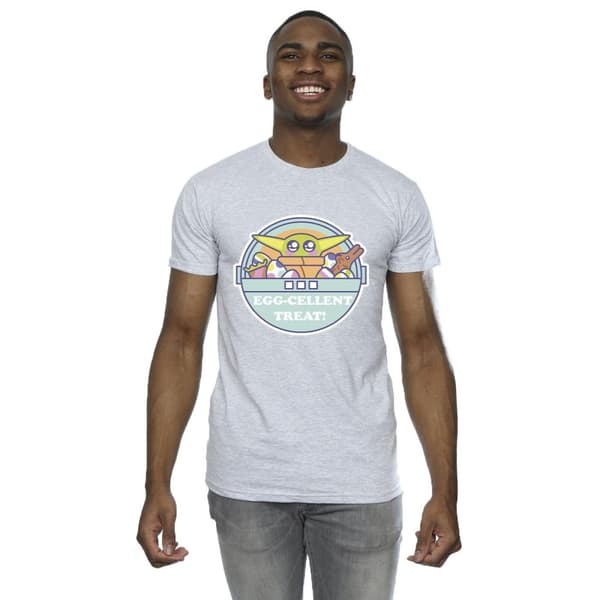 Star Wars Mens The Mandalorian Eggcellent Easter T-Shirt