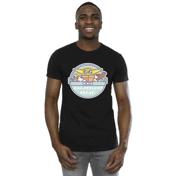 Star Wars Mens The Mandalorian Eggcellent Easter T-Shirt