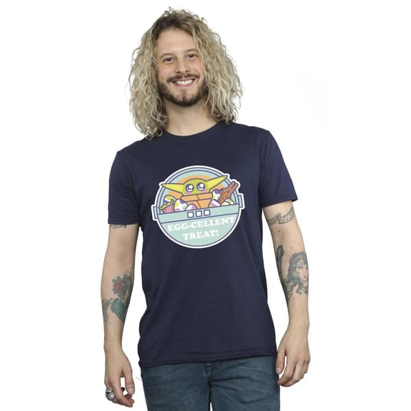 Star Wars Mens The Mandalorian Eggcellent Easter T-Shirt