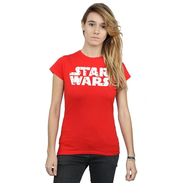 Star Wars T-shirt i bomull med jullogo för kvinnor/damer
