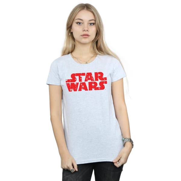 Star Wars T-shirt i bomull med jullogo för kvinnor/damer