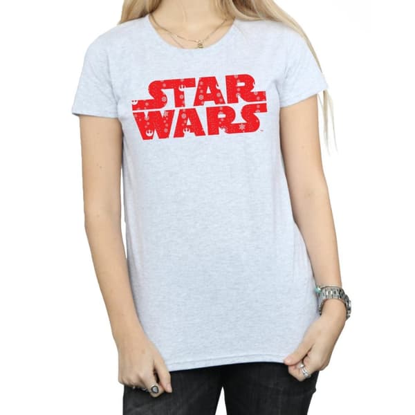 Star Wars T-shirt i bomull med jullogo för kvinnor/damer
