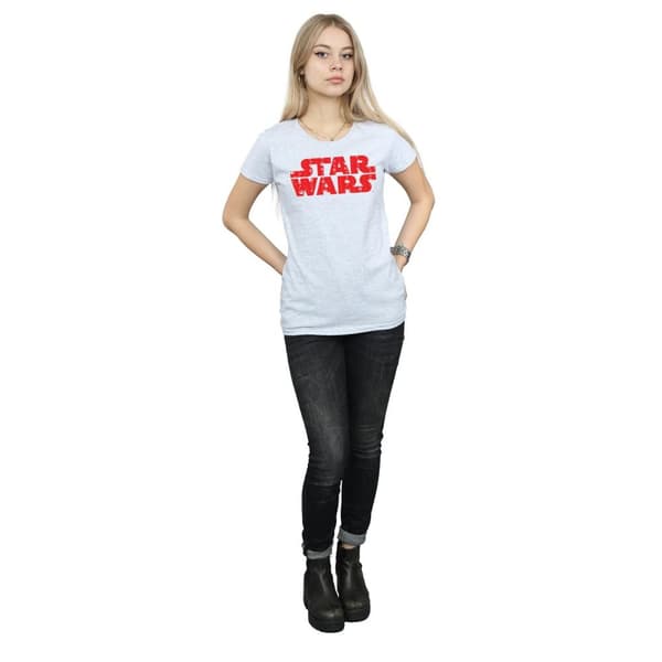 Star Wars T-shirt i bomull med jullogo för kvinnor/damer