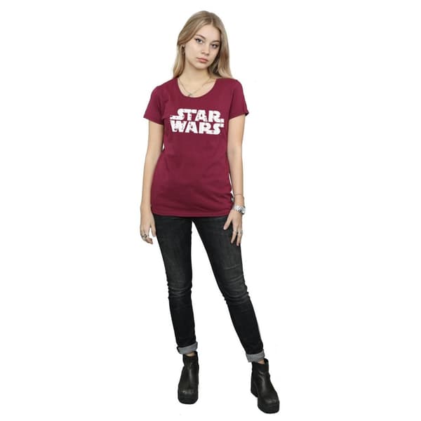 Star Wars T-shirt i bomull med jullogo för kvinnor/damer