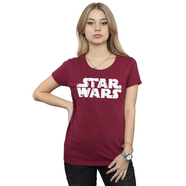 Star Wars T-shirt i bomull med jullogo för kvinnor/damer