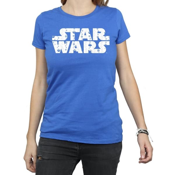 Star Wars T-shirt i bomull med jullogo för kvinnor/damer