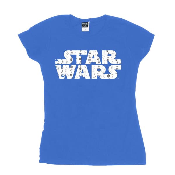 Star Wars T-shirt i bomull med jullogo för kvinnor/damer