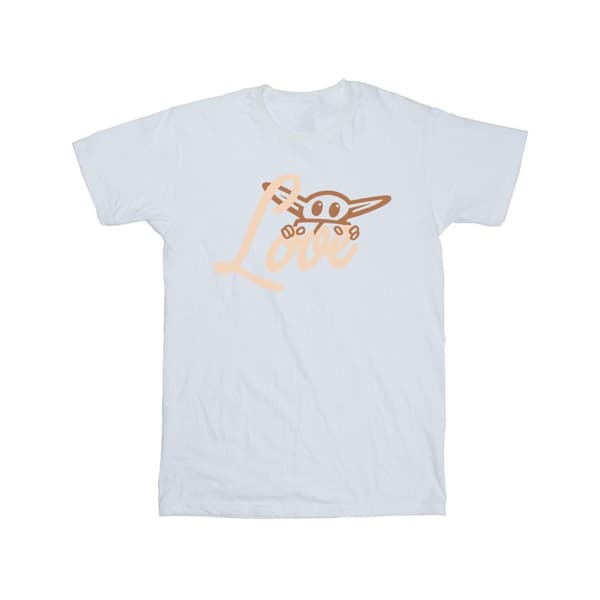 Star Wars Girls Grogu Love T-shirt i bomull
