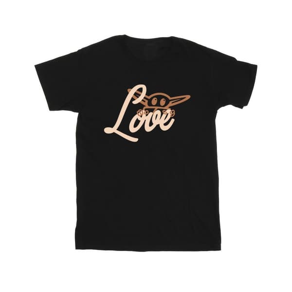 Star Wars Girls Grogu Love T-shirt i bomull