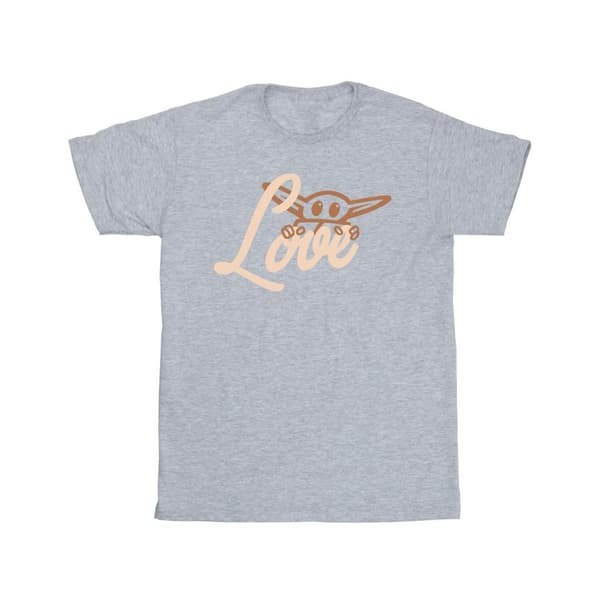 Star Wars Girls Grogu Love T-shirt i bomull