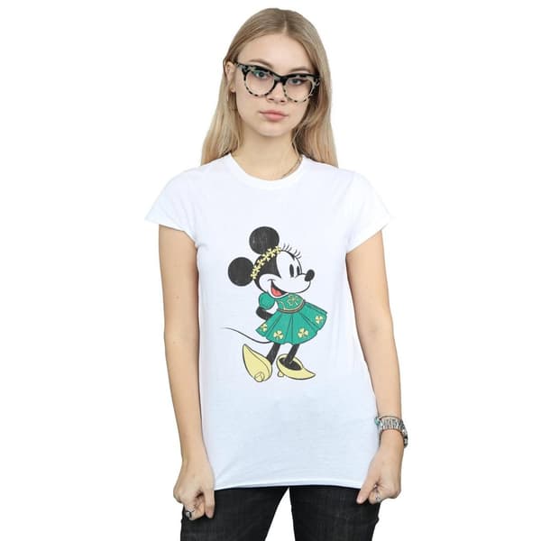 Disney Womens/Ladies Minnie Mouse St Patrick´s Day Costume Cotton T-Shirt