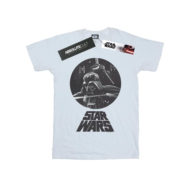 Star Wars T-shirt i bomull med Darth Vader-byst för flickor