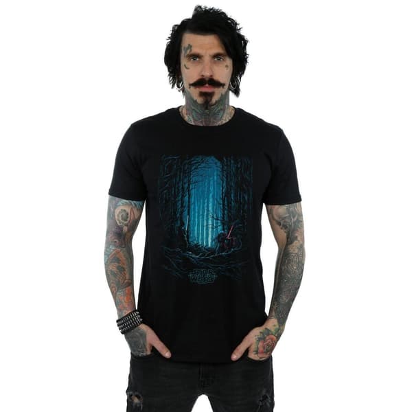 Star Wars: The Force Awakens Mens Kylo and Finn Art Poster T-Shirt