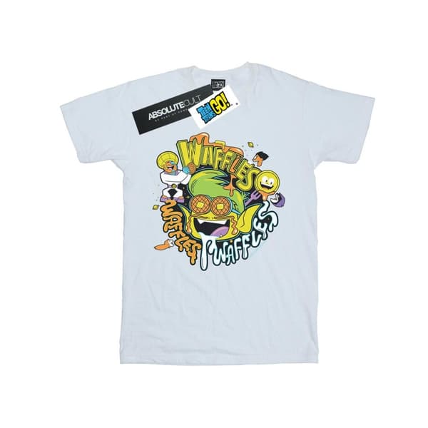 DC Comics Mens Teen Titans Go Waffle Mania T-Shirt