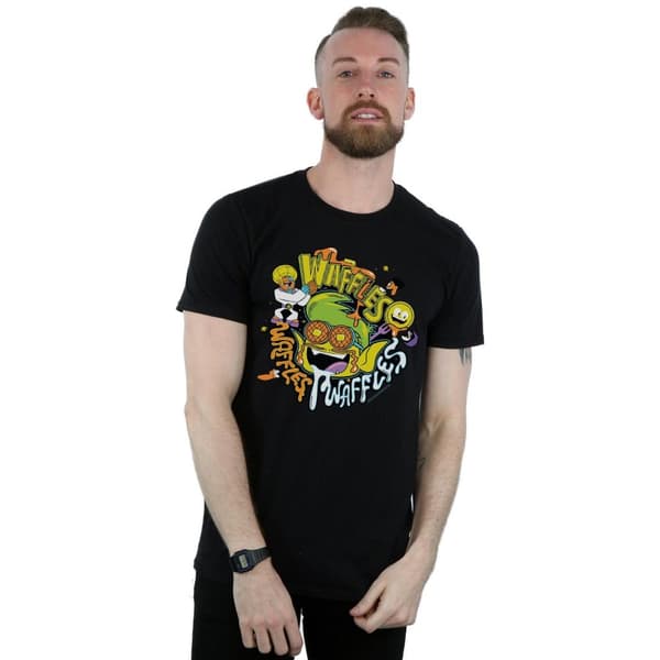 DC Comics Mens Teen Titans Go Waffle Mania T-Shirt