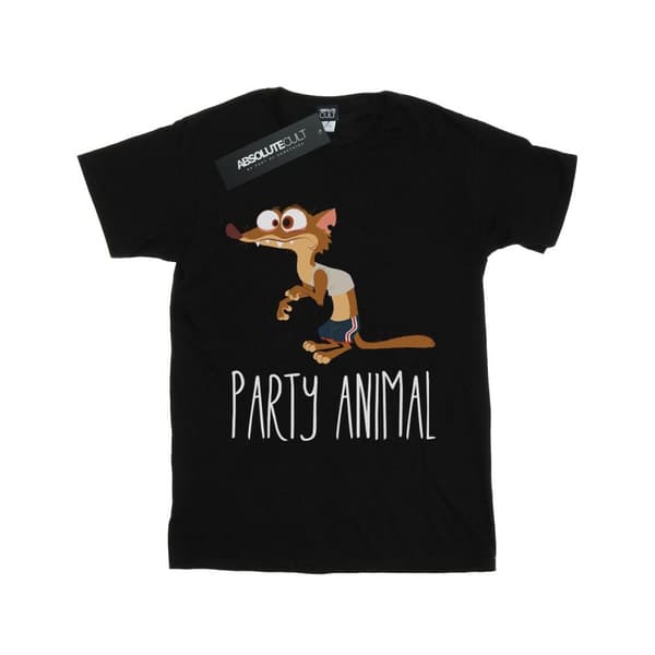 Disney Dam/kvinnor Zootropolis Party Animal Boyfriend T-shirt i bomull