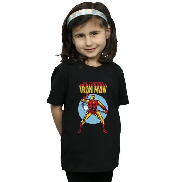 Marvel T-shirt i bomull för flickor - The Invincible Iron Man