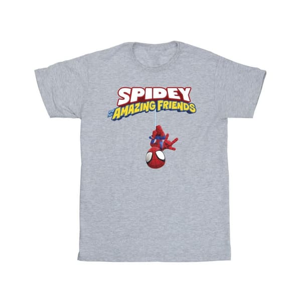 Marvel Mens Spider-Man hängande upp och ner t-shirt