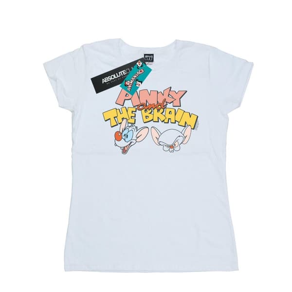 Animaniacs Dam/Tjej - Pinky And The Brain Heads - T-shirt i bomull