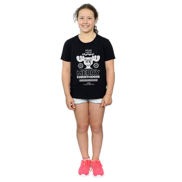National Lampoon´s Christmas Vacation Girls Merry Christmoose Cotton T-Shirt