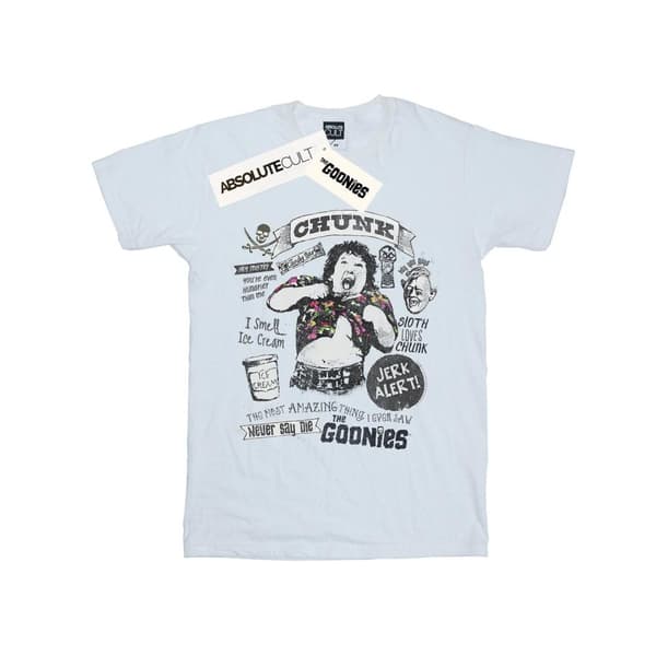 The Goonies Dam/Tjej Chunk Jerk Alert Boyfriend T-shirt i bomull
