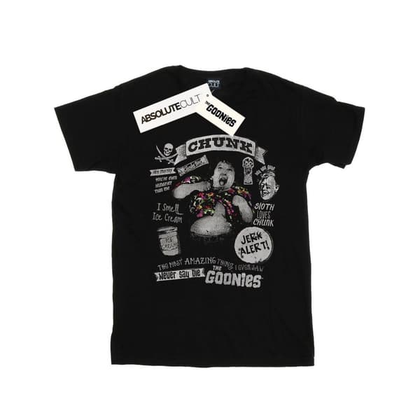 The Goonies Dam/Tjej Chunk Jerk Alert Boyfriend T-shirt i bomull