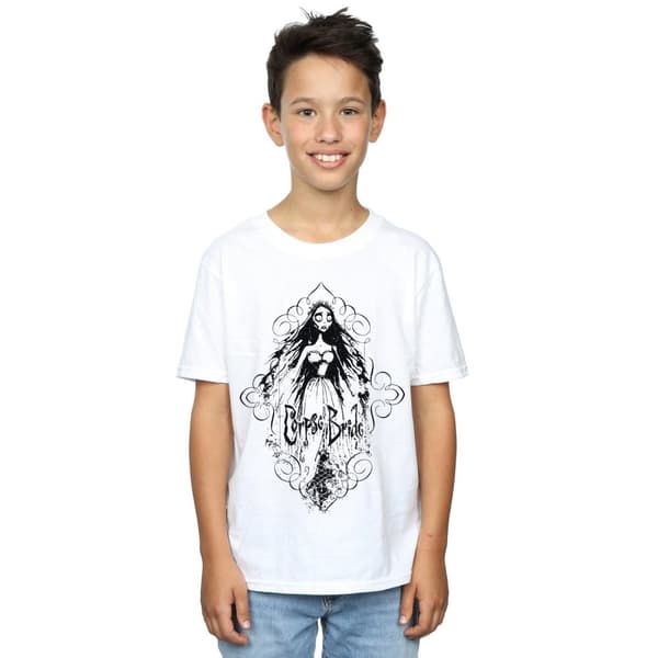 Corpse Bride Boys Sketched Bride T-Shirt