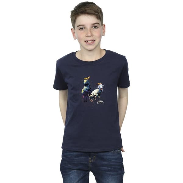 Marvel Pojkar Thor Love And Thunder Toothgnasher Flames T-shirt