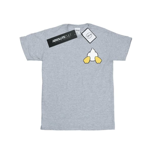 Disney Girls Donald Duck Backside Breast Print Cotton T-Shirt