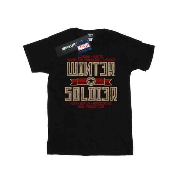 Marvel Boys Winter Soldier Trigger Badge T-Shirt