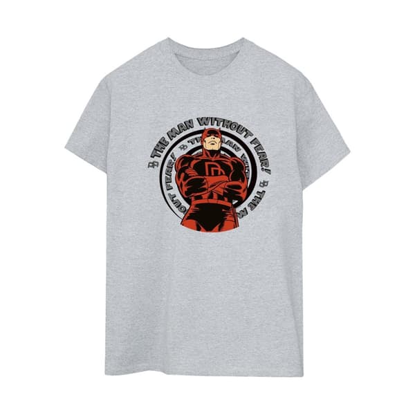 Marvel Womens/Ladies Comics Daredevil Spiral Cotton Boyfriend T-Shirt