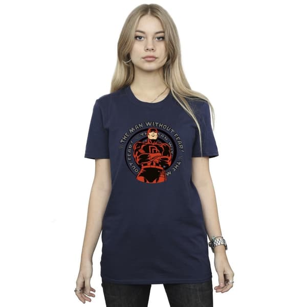 Marvel Womens/Ladies Comics Daredevil Spiral Cotton Boyfriend T-Shirt