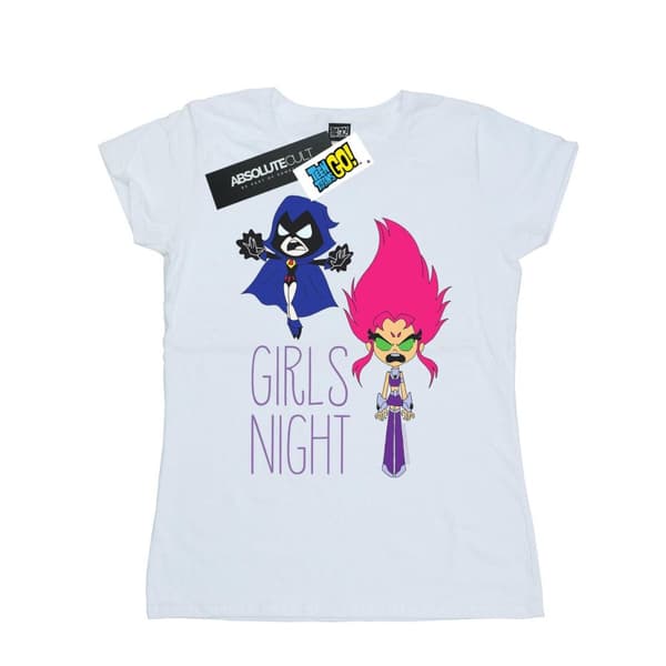 DC Comics Womens/Ladies Teen Titans Go Girls Night Cotton T-Shirt
