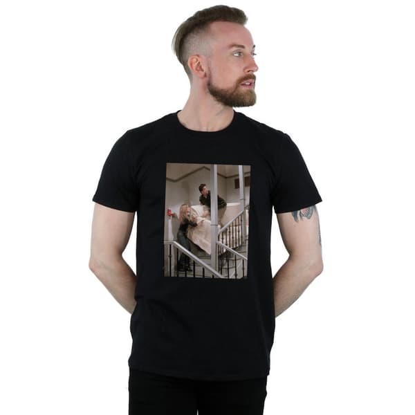 Friends Mens Sofa Stairs Photo T-Shirt