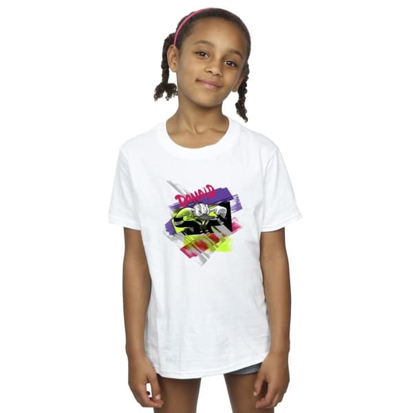 Disney T-shirt i bomull med öronproppar från Kalle Anka för flickor