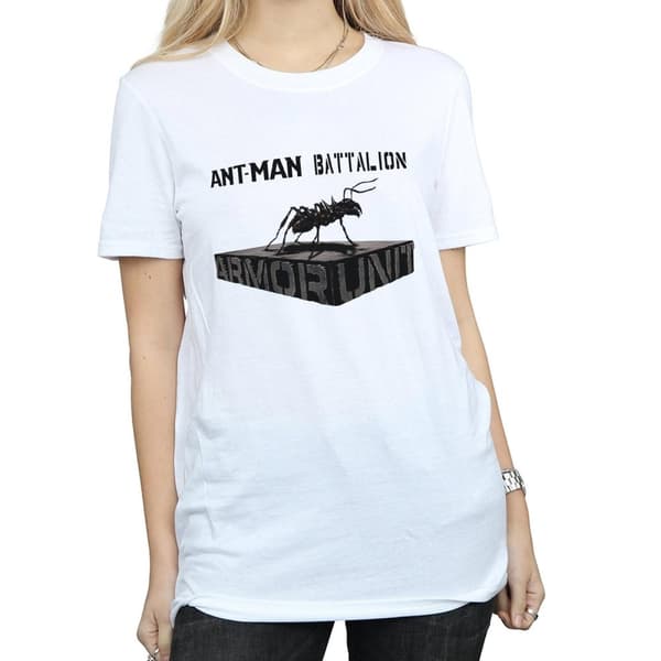 Marvel Womens/Ladies Ant-Man Batallion Cotton Boyfriend T-Shirt
